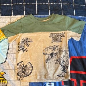 Kids T-Shirt - Green and Cream